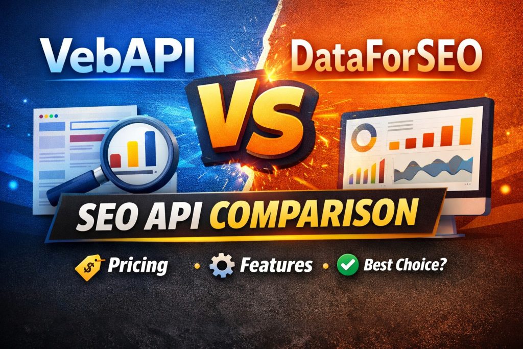 VebAPI vs DataForSEO: Pricing, Features & Best SEO API for SaaS (2026)
